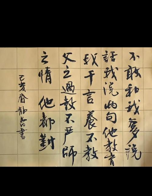 女明星徐静蕾书法功力深厚，字迹老辣有底蕴